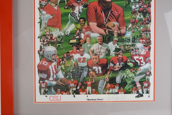 Paul Miller "Buckeye Fever" and OSU Framed Photographs