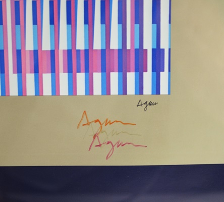 Poster Print "Double Rainbow" After Yaacov Agam