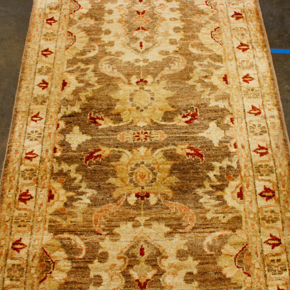 Hand-Knotted Turkish Runner Rug