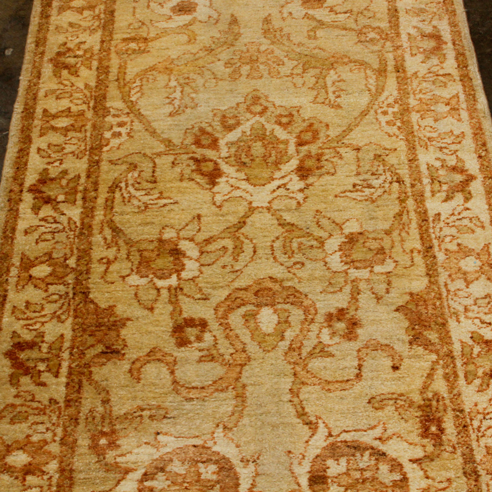 Hand-Knotted Peshawar Carpet Runner