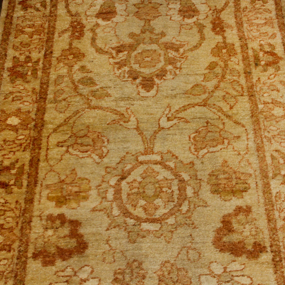 Hand-Knotted Peshawar Carpet Runner