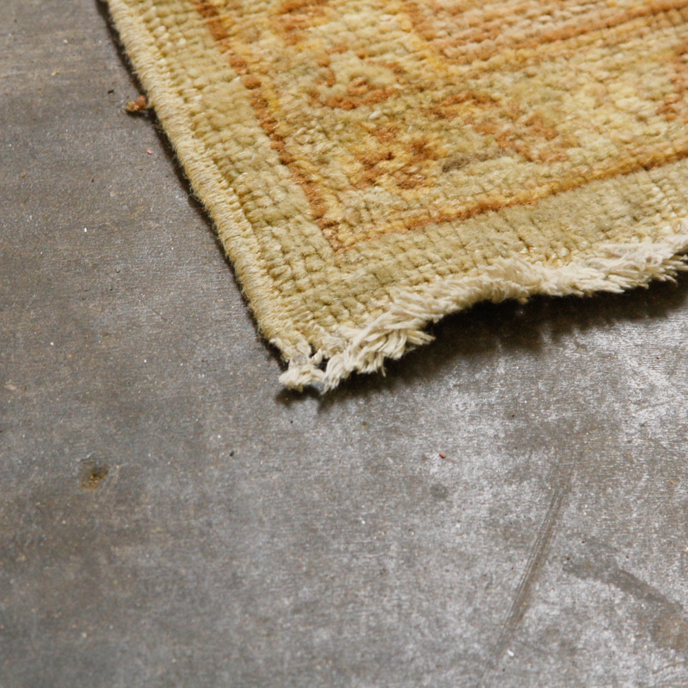 Hand-Knotted Turkish Oushak Wool Runner Rug