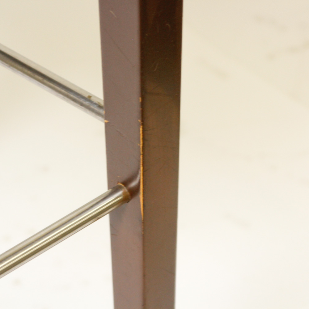 Three Wicker Counter Chairs