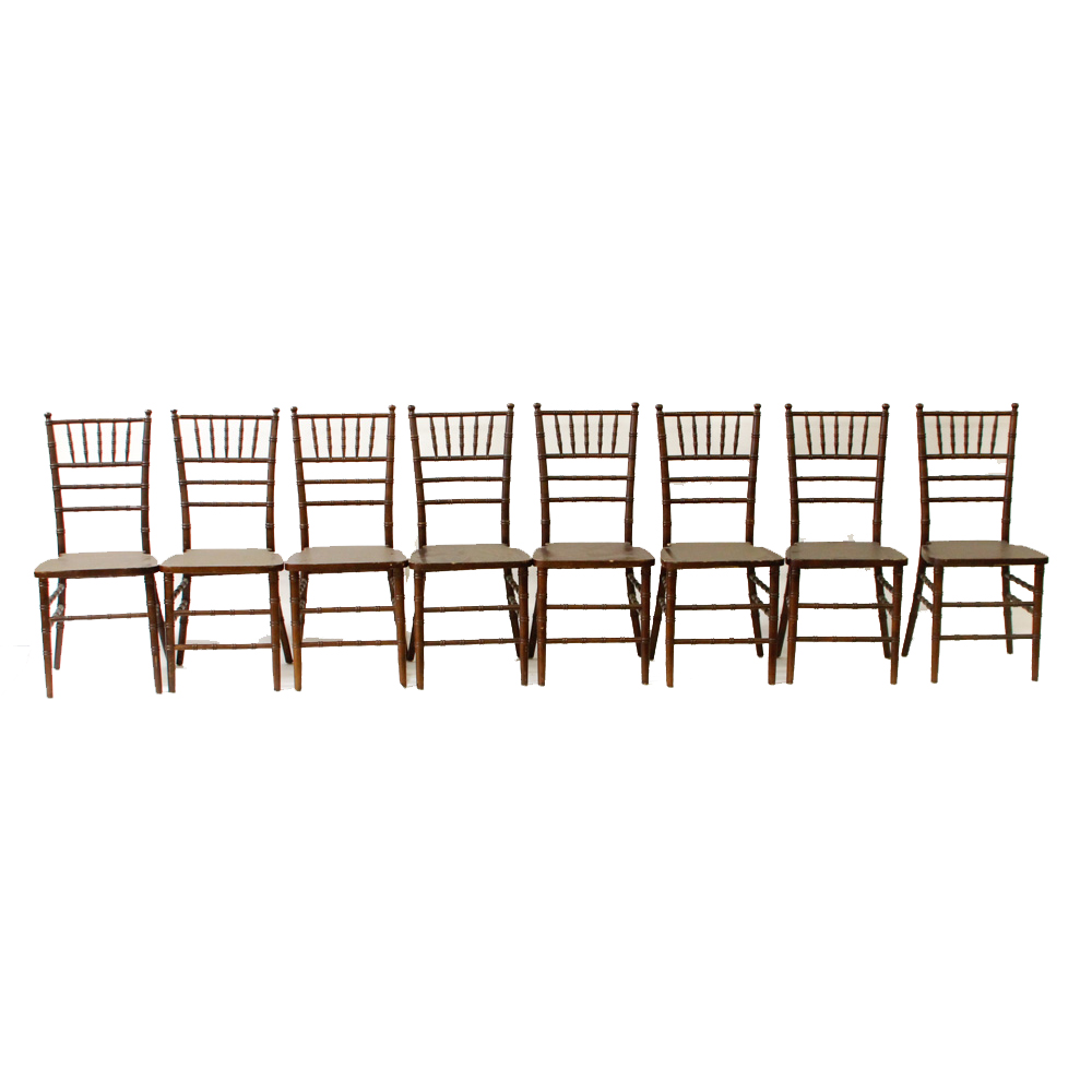 Set of Eight Chiavari Style Chairs