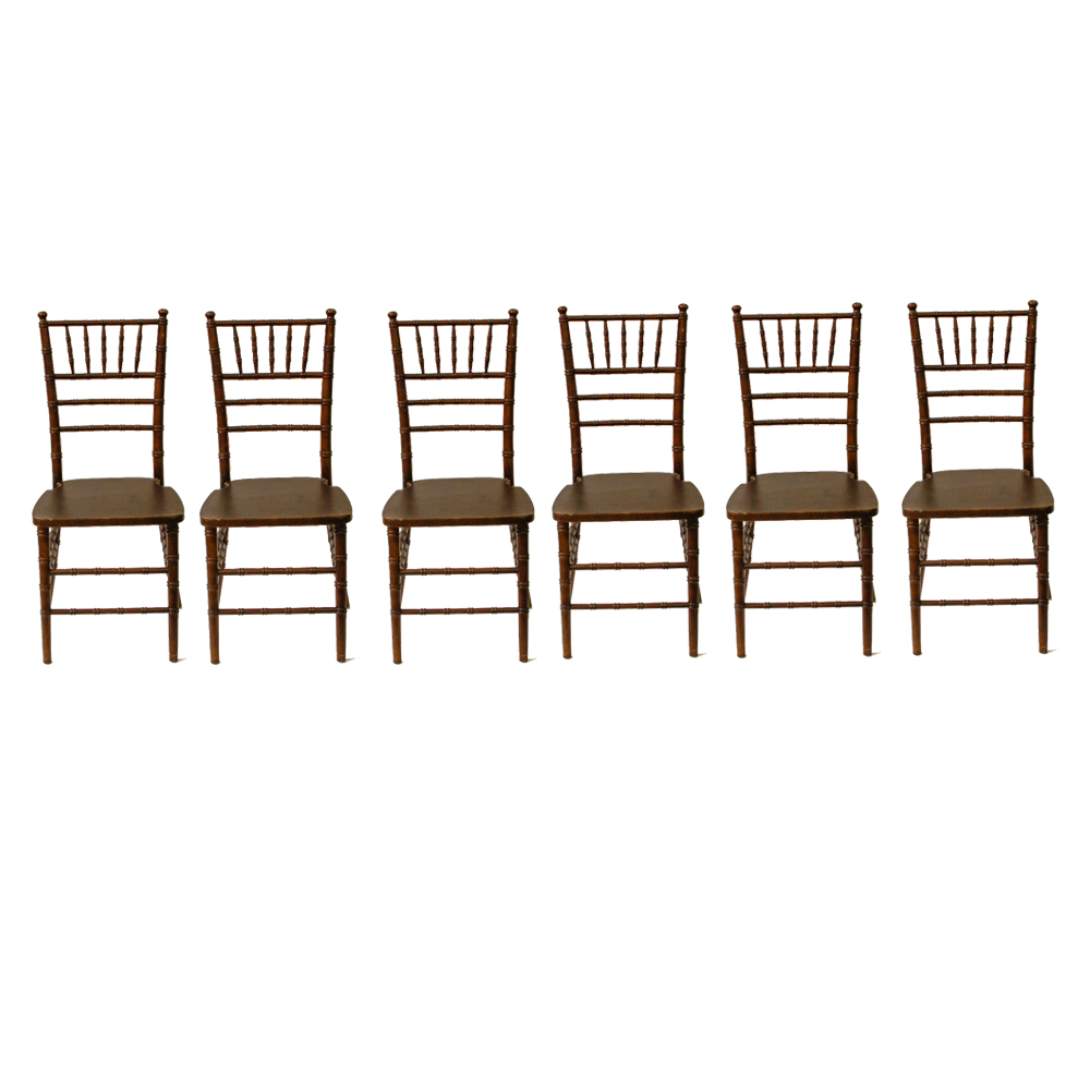 Six Chiavari Style Chairs