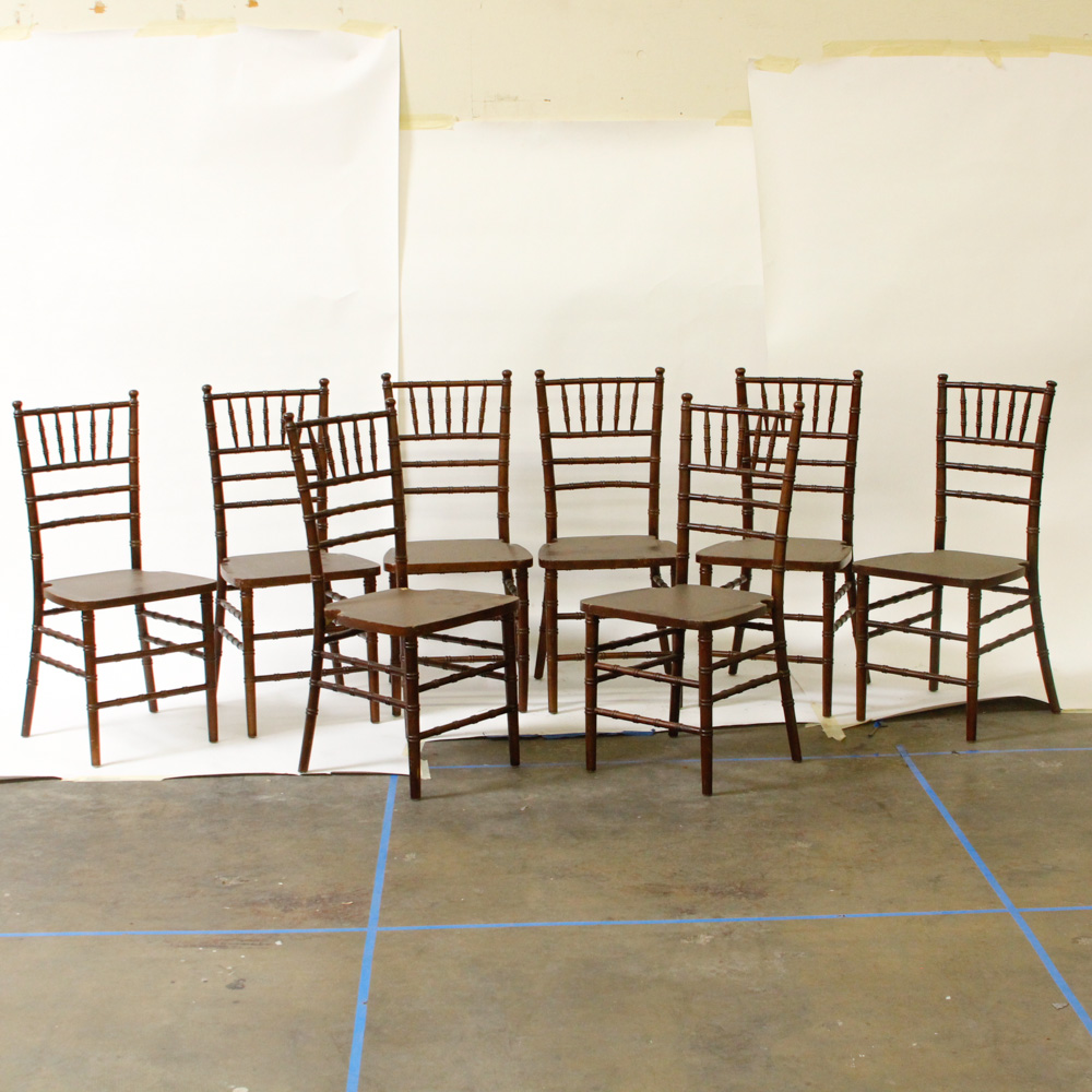 Collection of Eight Chiavari Style Chairs