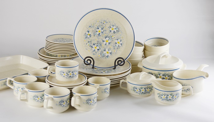 Lenox Temper-ware "Dew Drops" Dinnerware, Set of Eight and Serveware