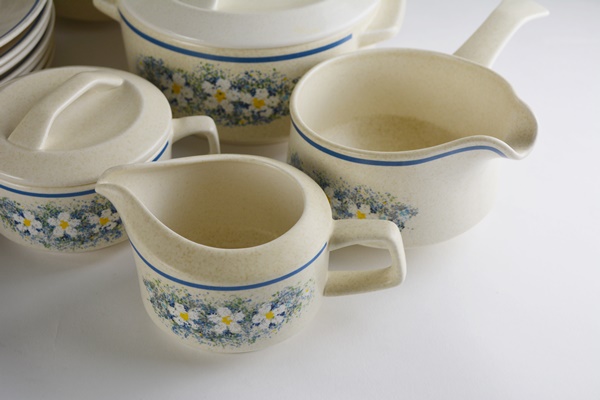 Lenox Temper-ware "Dew Drops" Dinnerware, Set of Eight and Serveware