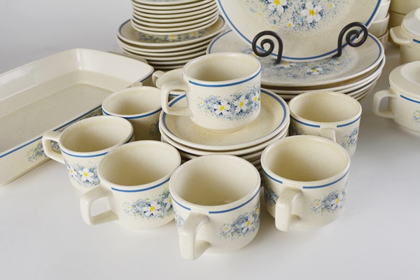 Lenox Temper-ware "Dew Drops" Dinnerware, Set of Eight and Serveware
