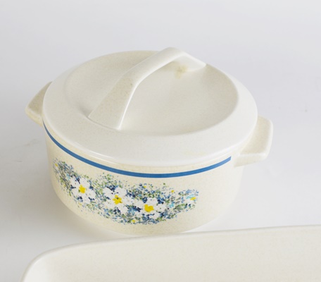 Lenox Temper-ware "Dew Drops" Dinnerware, Set of Eight and Serveware