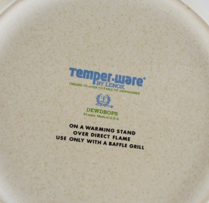 Lenox Temper-ware "Dew Drops" Dinnerware, Set of Eight and Serveware