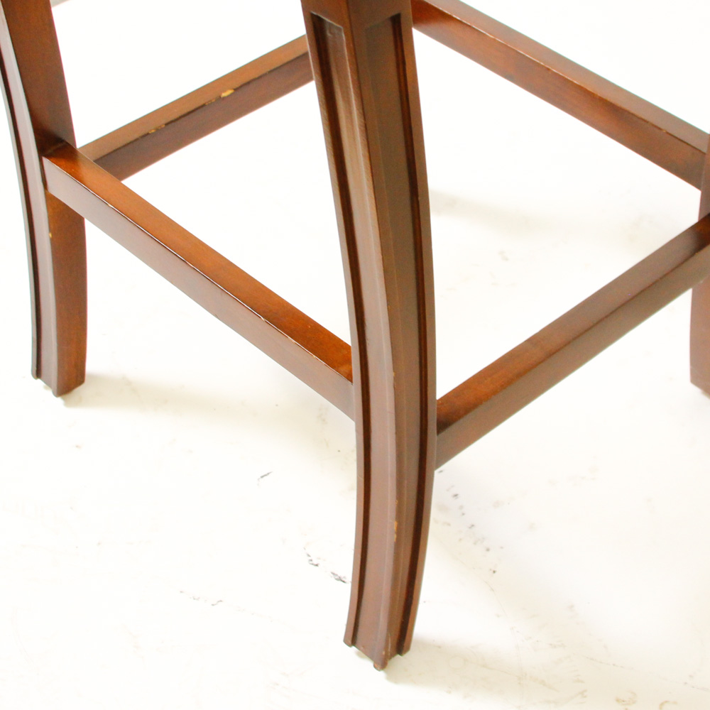 Three Velvet Barstools