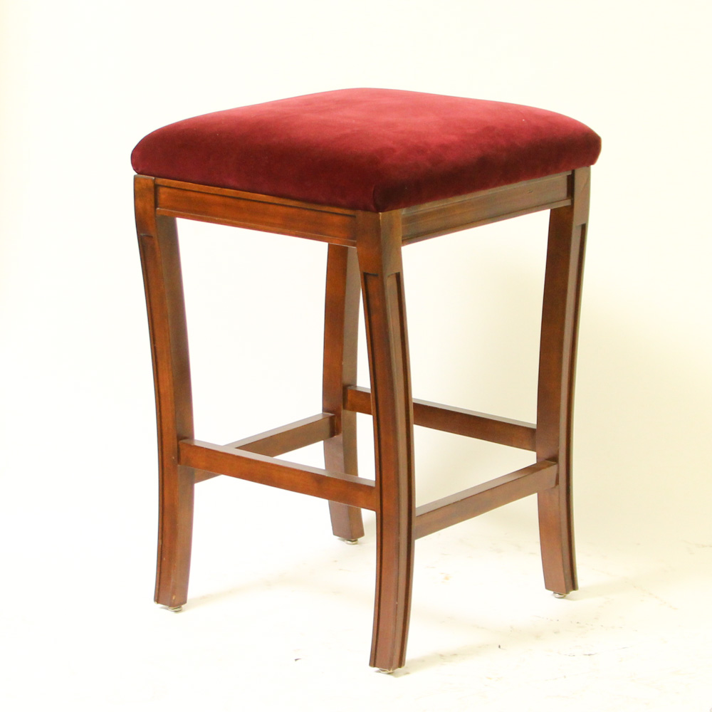 Three Velvet Barstools
