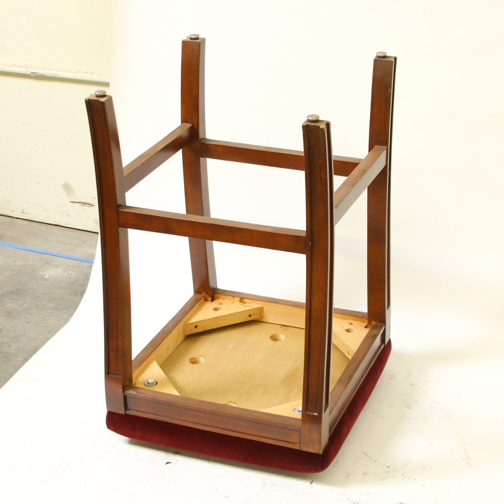 Three Velvet Barstools