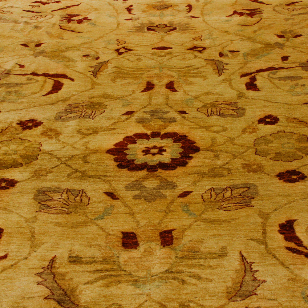 Hand-Knotted Turkish Oushak Area Rug