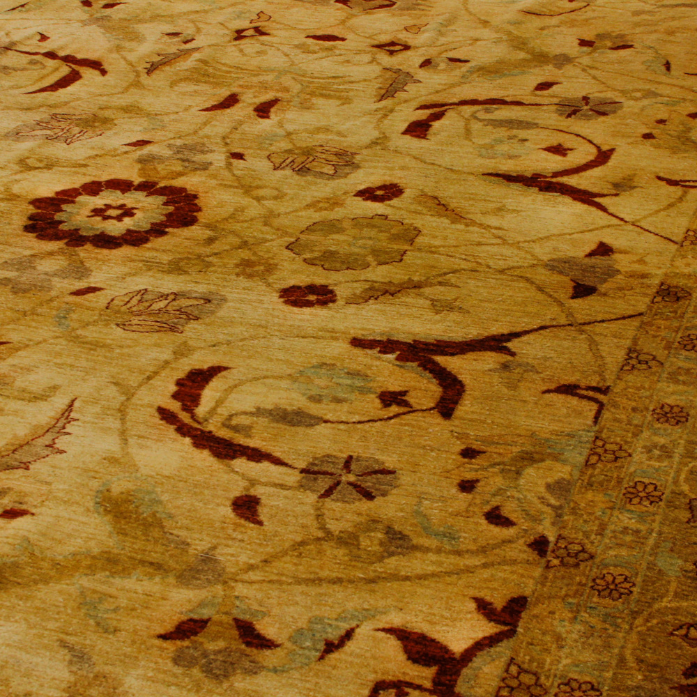 Hand-Knotted Turkish Oushak Area Rug