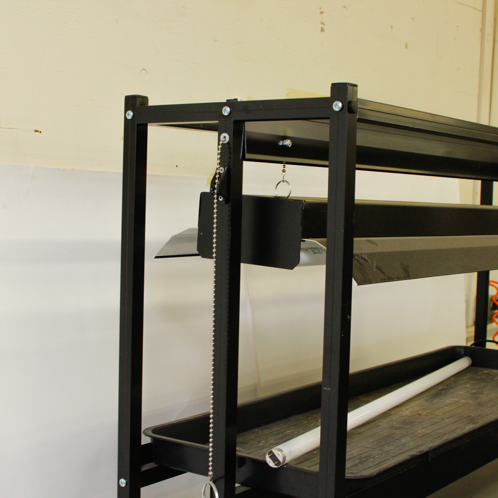 Hydroponic Shelving Unit with Lighting