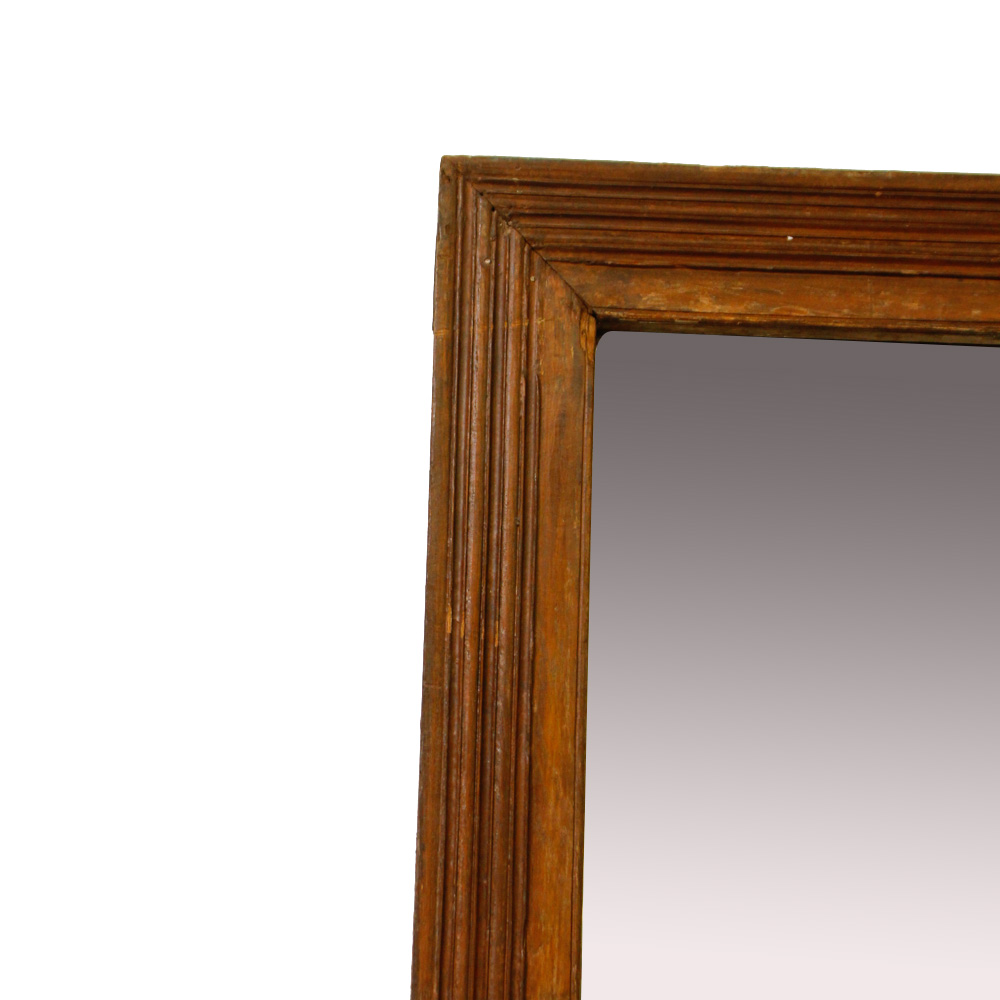 Baroque Style Outdoor Wall Lights and Wood Mirror