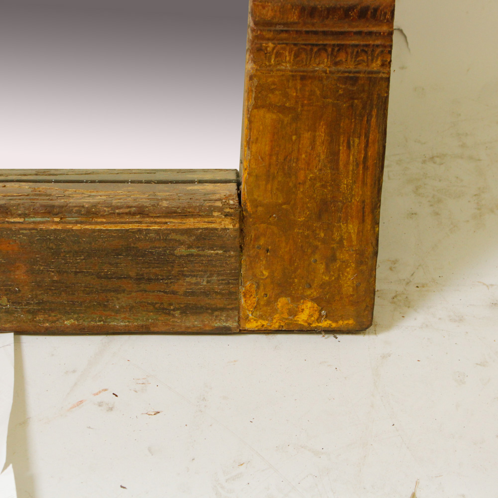 Baroque Style Outdoor Wall Lights and Wood Mirror