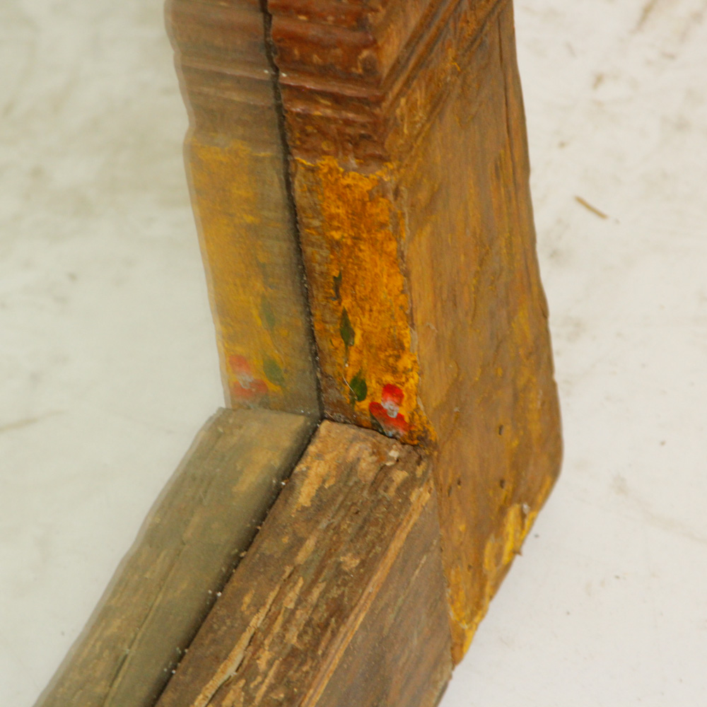 Baroque Style Outdoor Wall Lights and Wood Mirror