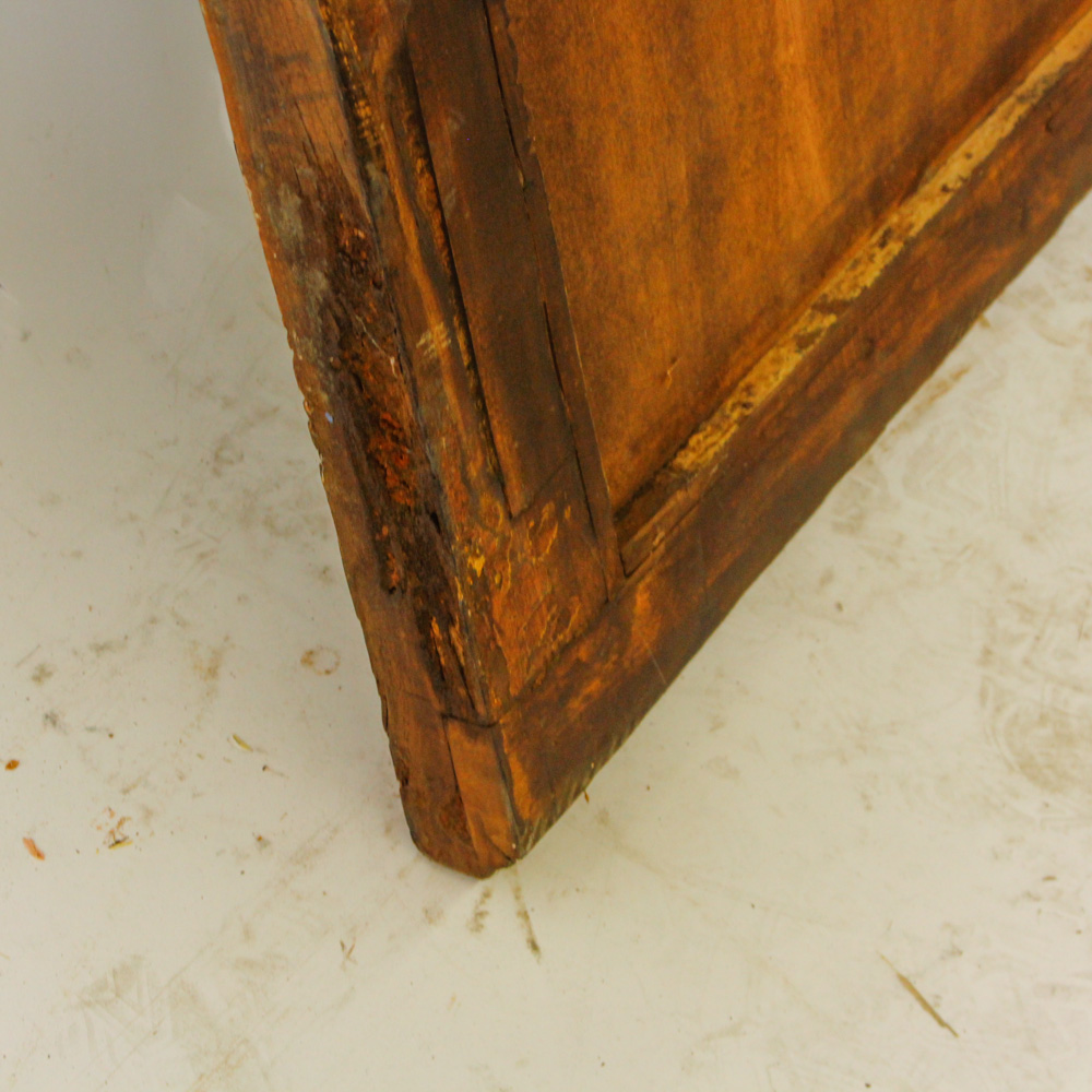 Baroque Style Outdoor Wall Lights and Wood Mirror