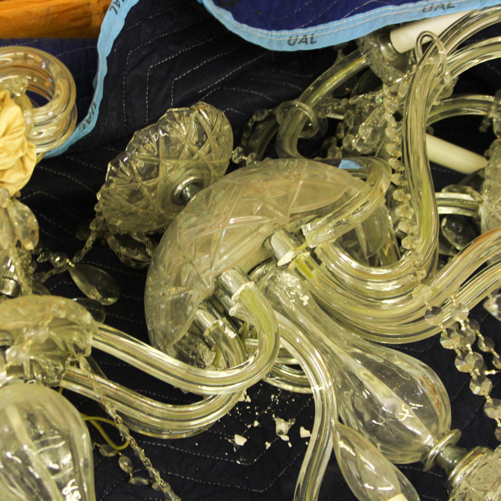 Broken Crystal Chandeliers