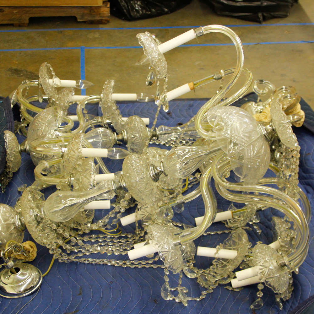 Broken Crystal Chandelier