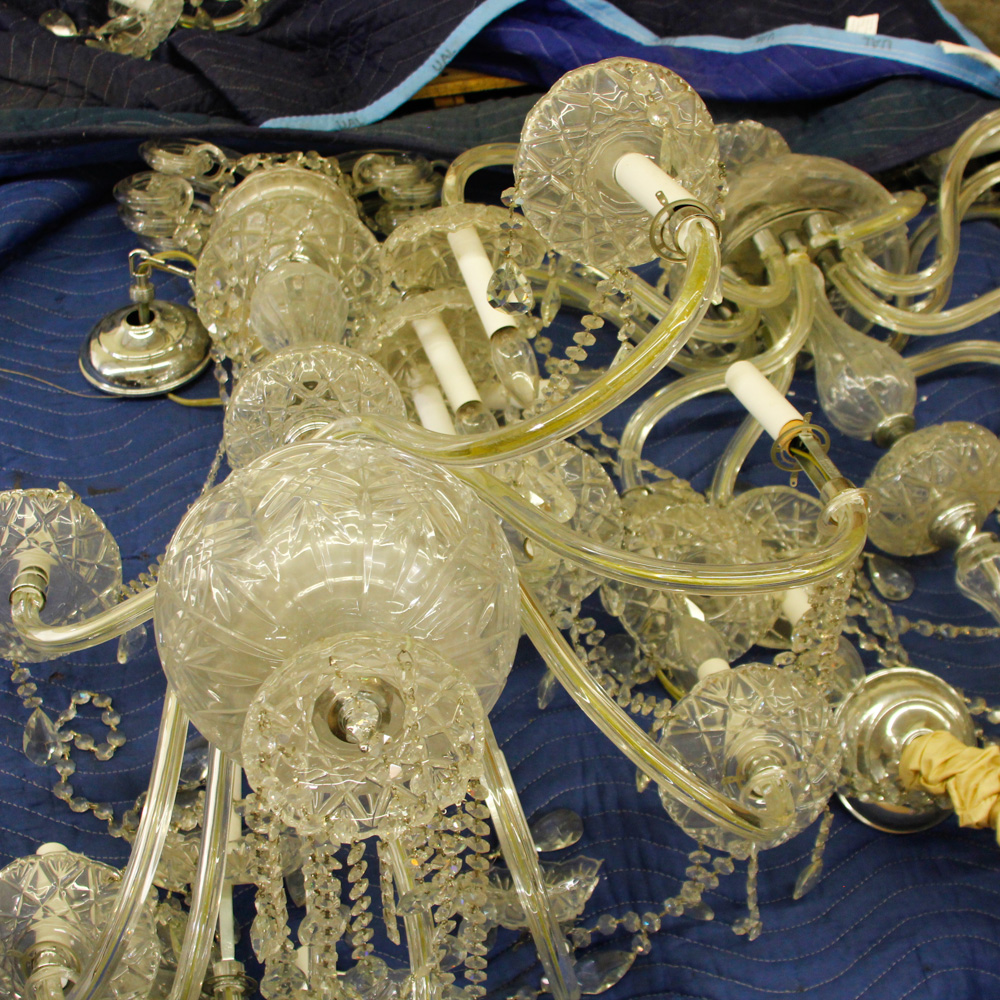 Broken Crystal Chandelier