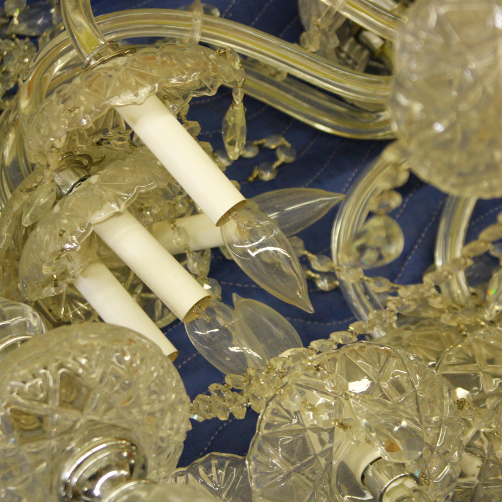 Broken Crystal Chandelier