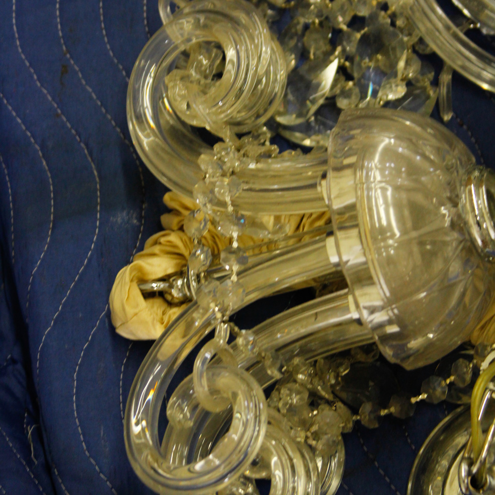 Broken Crystal Chandelier