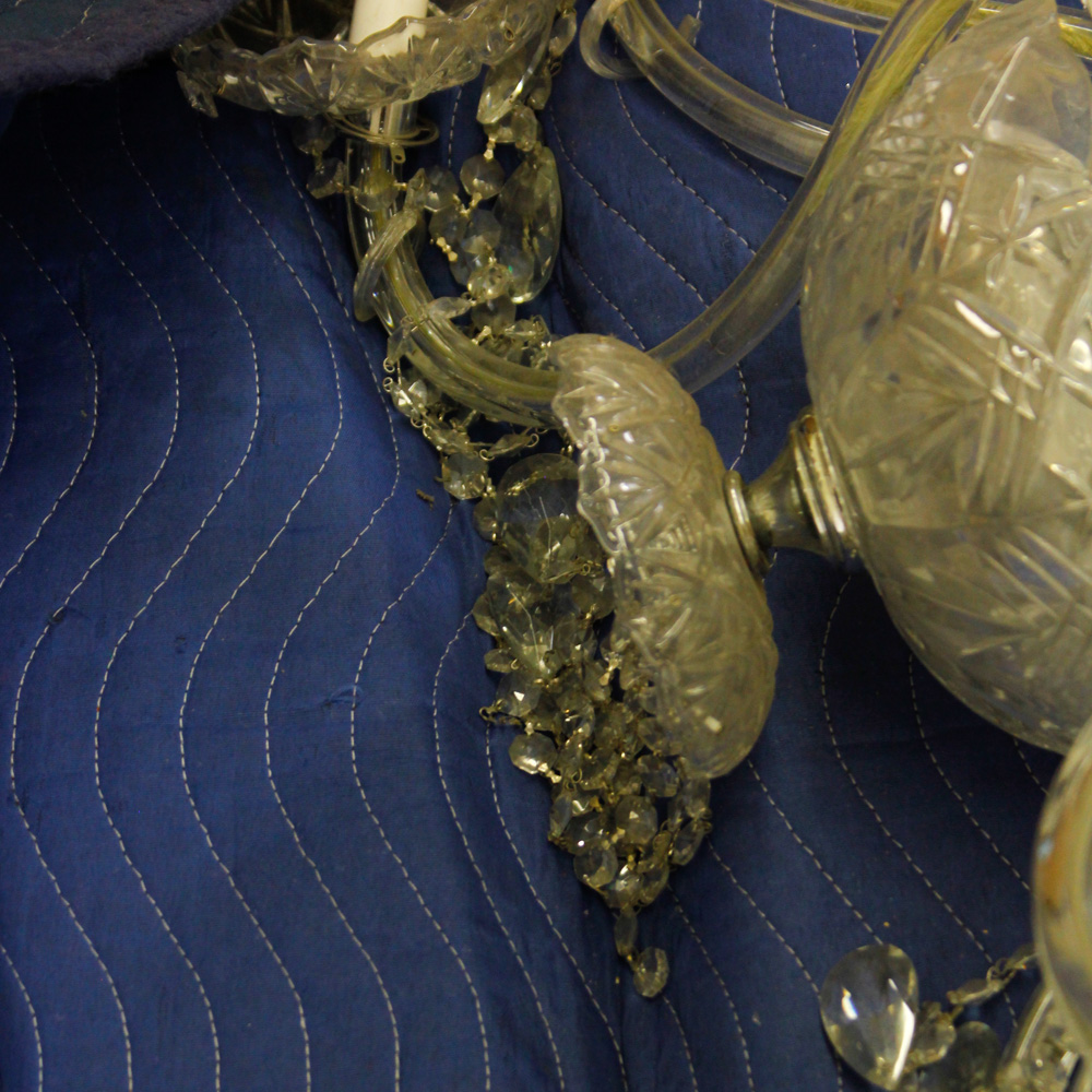 Broken Crystal Chandelier