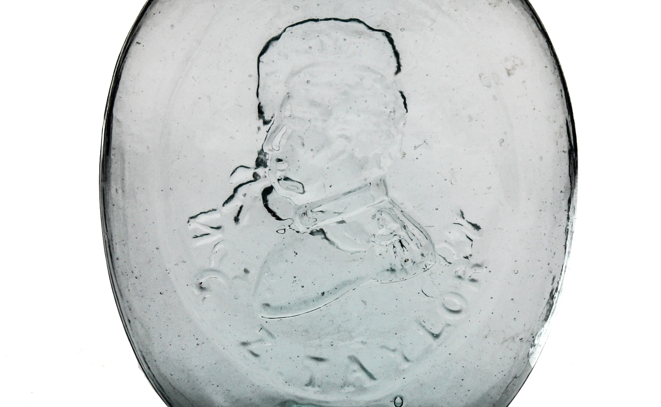 McKearin Historical Flask of George Washington and General Taylor
