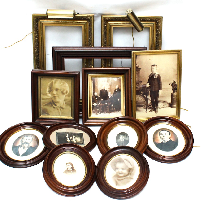Vintage-to-Antique Portraits and Frames