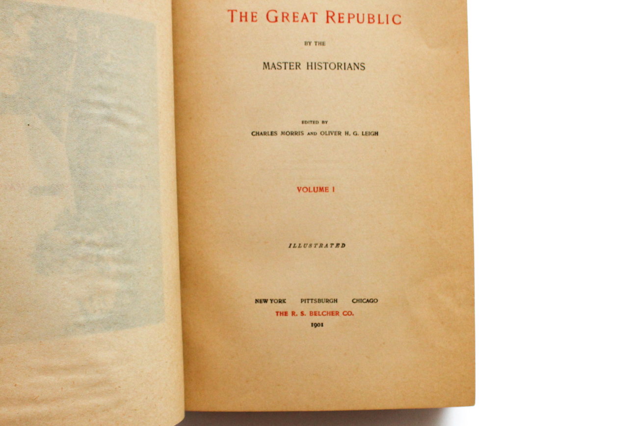 Rare Volume Of "Sharon Springs" With Other Antique Nonfiction and Fiction Books