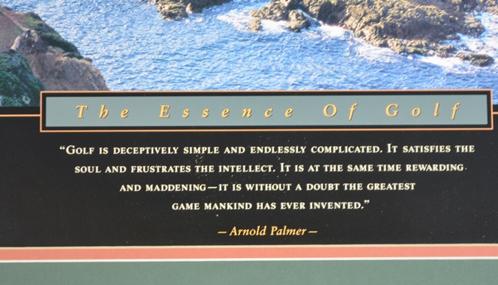 "The Essence of Golf" Offset Lithograph