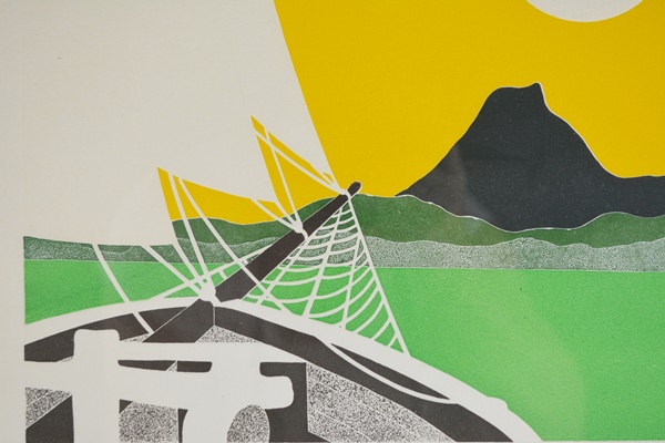 G. Clark Sealy Limited Edition Color Etching "Sailing Home"