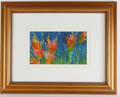 Tom Barnes Original Floral Watercolor