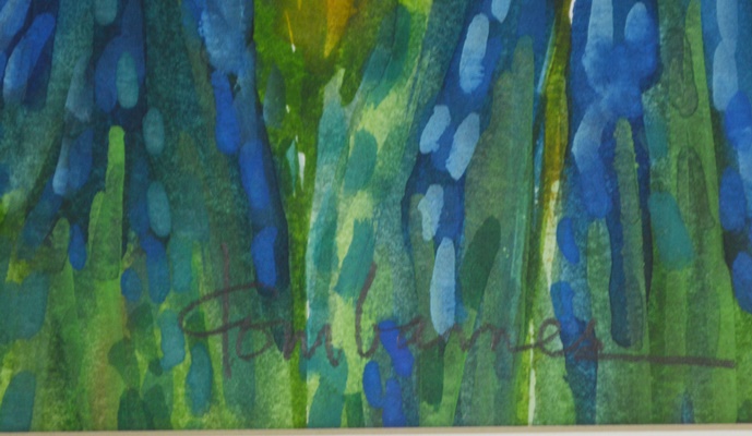 Tom Barnes Original Floral Watercolor