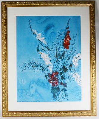 Offset Lithograph "The Gladiolus" After Marc Chagall