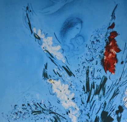 Offset Lithograph "The Gladiolus" After Marc Chagall