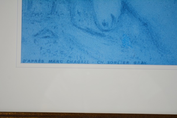 Offset Lithograph "The Gladiolus" After Marc Chagall