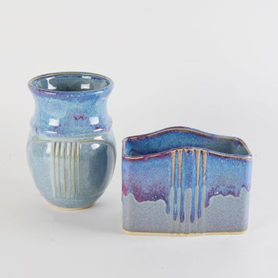 Hand Thrown Porcelain Bay Pottery Vases