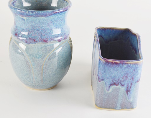 Hand Thrown Porcelain Bay Pottery Vases