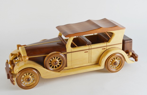 1930 Packard Wood Model Car by S. Lough