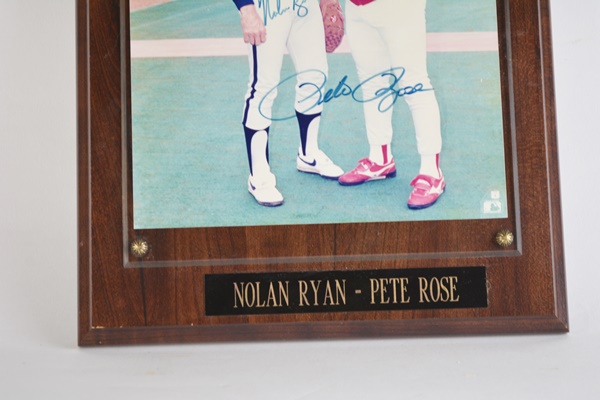 Nolan Ryan and Pete Rose Signed Photograph