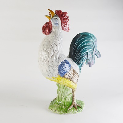 Italian Vietri Chicken Statue
