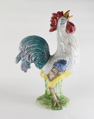 Italian Vietri Chicken Statue