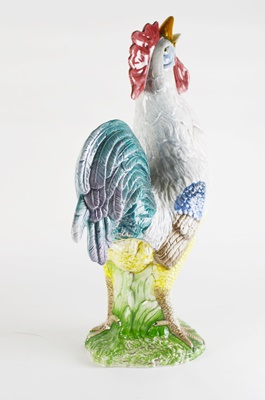 Italian Vietri Chicken Statue