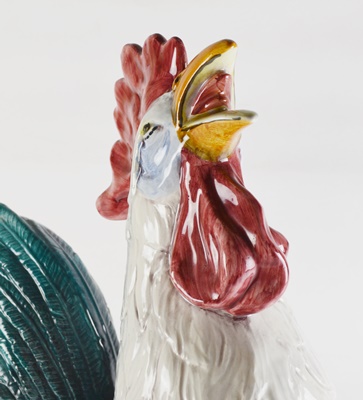 Italian Vietri Chicken Statue