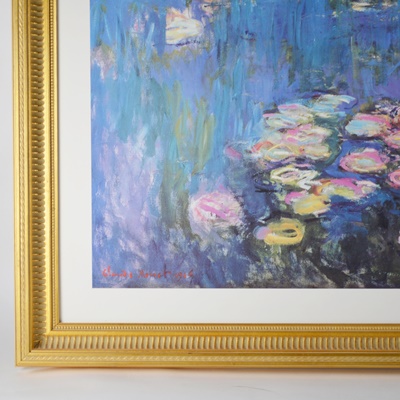 Offset Lithograph "Water Lilies" After Claude Monet